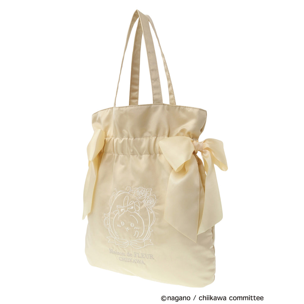 Chiikawa Maison de FLEUR embroidery Double Ribonte Bag (Rabbit)