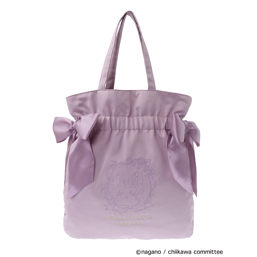 Chiikawa Maison de FLEUR embroidery Double Ribonte Bag (Momonga)