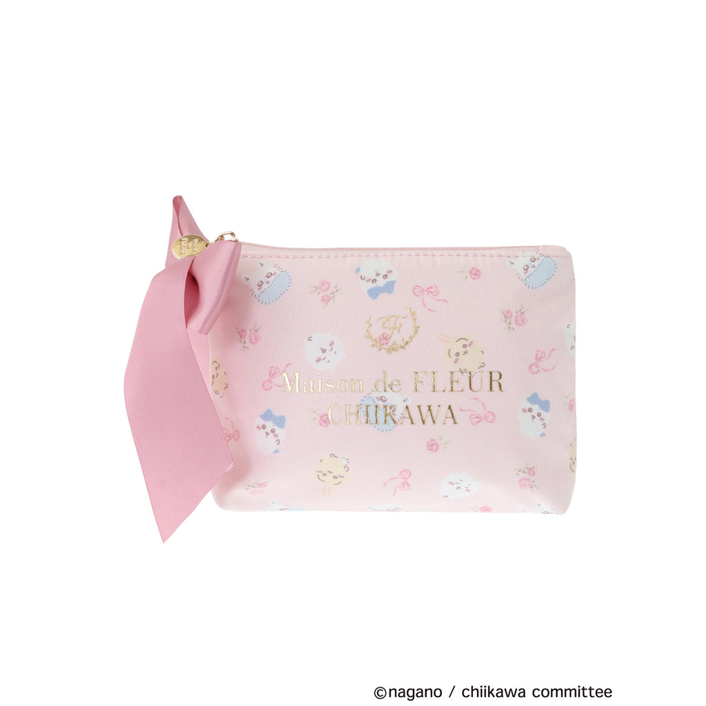 【reservation】Chiikawa Maison de FLEUR Total Pattern Pouch [Scheduled to be shipped sequentially from mid -March 2025 (cancellation is not possible even in the case of postponement of shipping)]