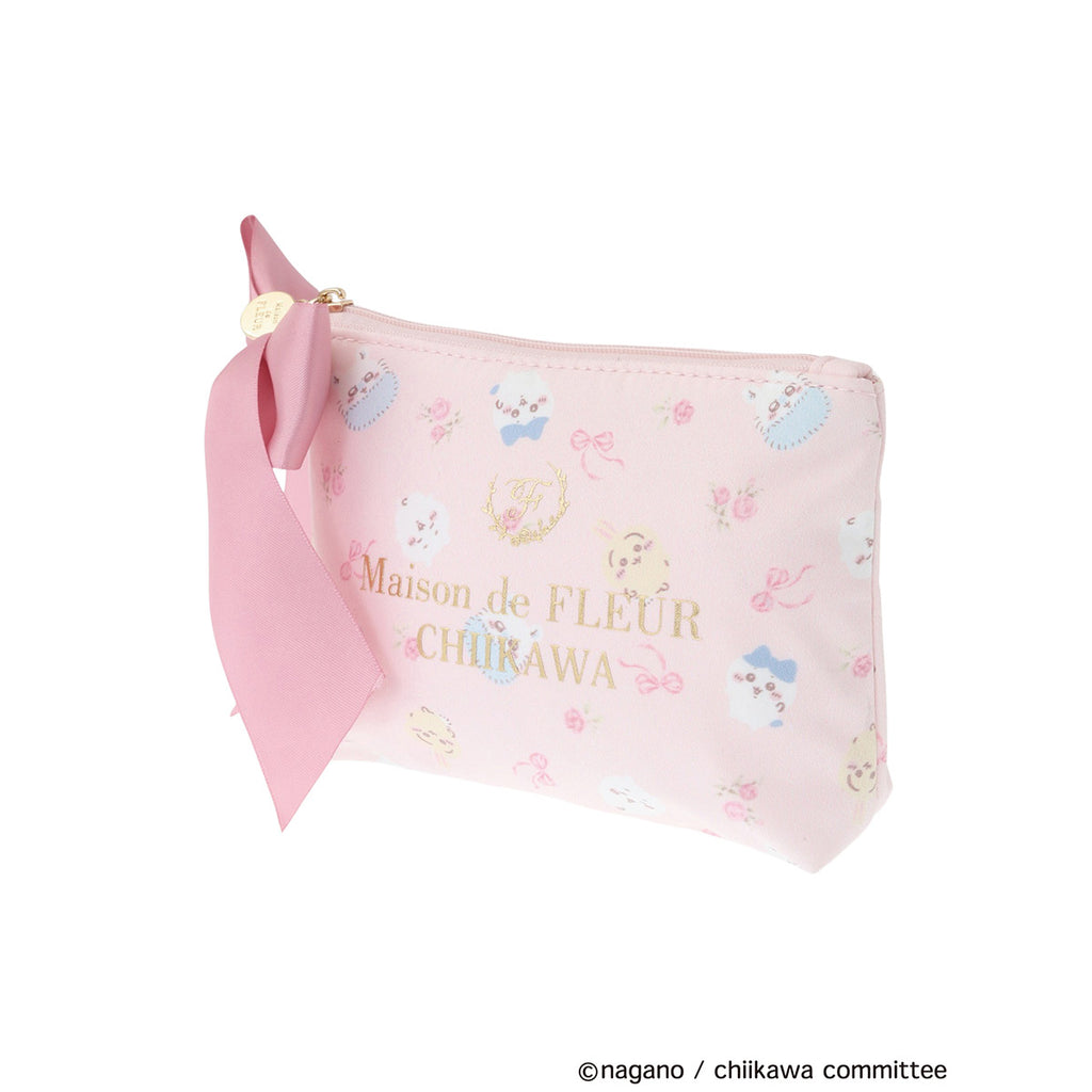 【reservation】Chiikawa Maison de FLEUR Total Pattern Pouch [Scheduled to be shipped sequentially from mid -March 2025 (cancellation is not possible even in the case of postponement of shipping)]