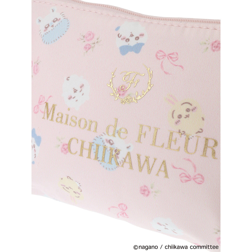 【reservation】Chiikawa Maison de FLEUR Total Pattern Pouch [Scheduled to be shipped sequentially from mid -March 2025 (cancellation is not possible even in the case of postponement of shipping)]