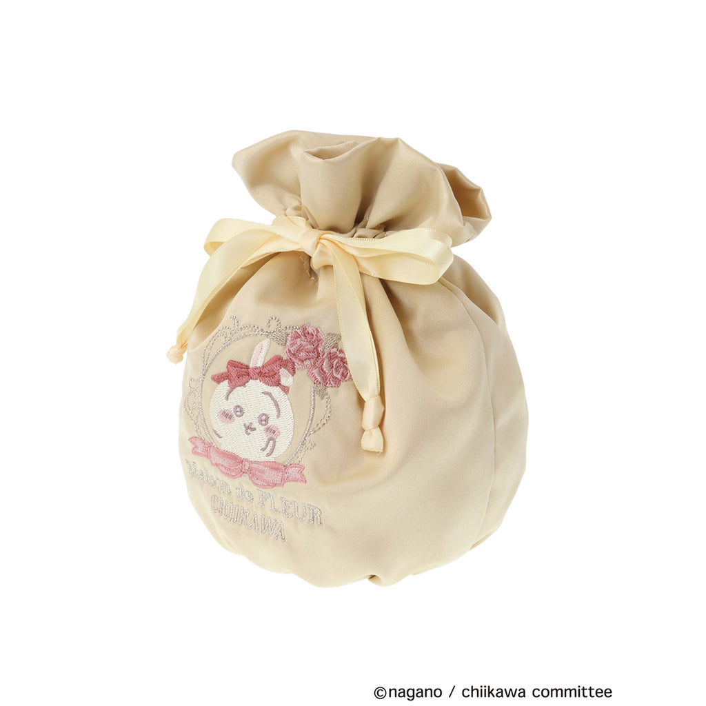 Chiikawa Maison de FLEUR embroidery drawstring (rabbit)