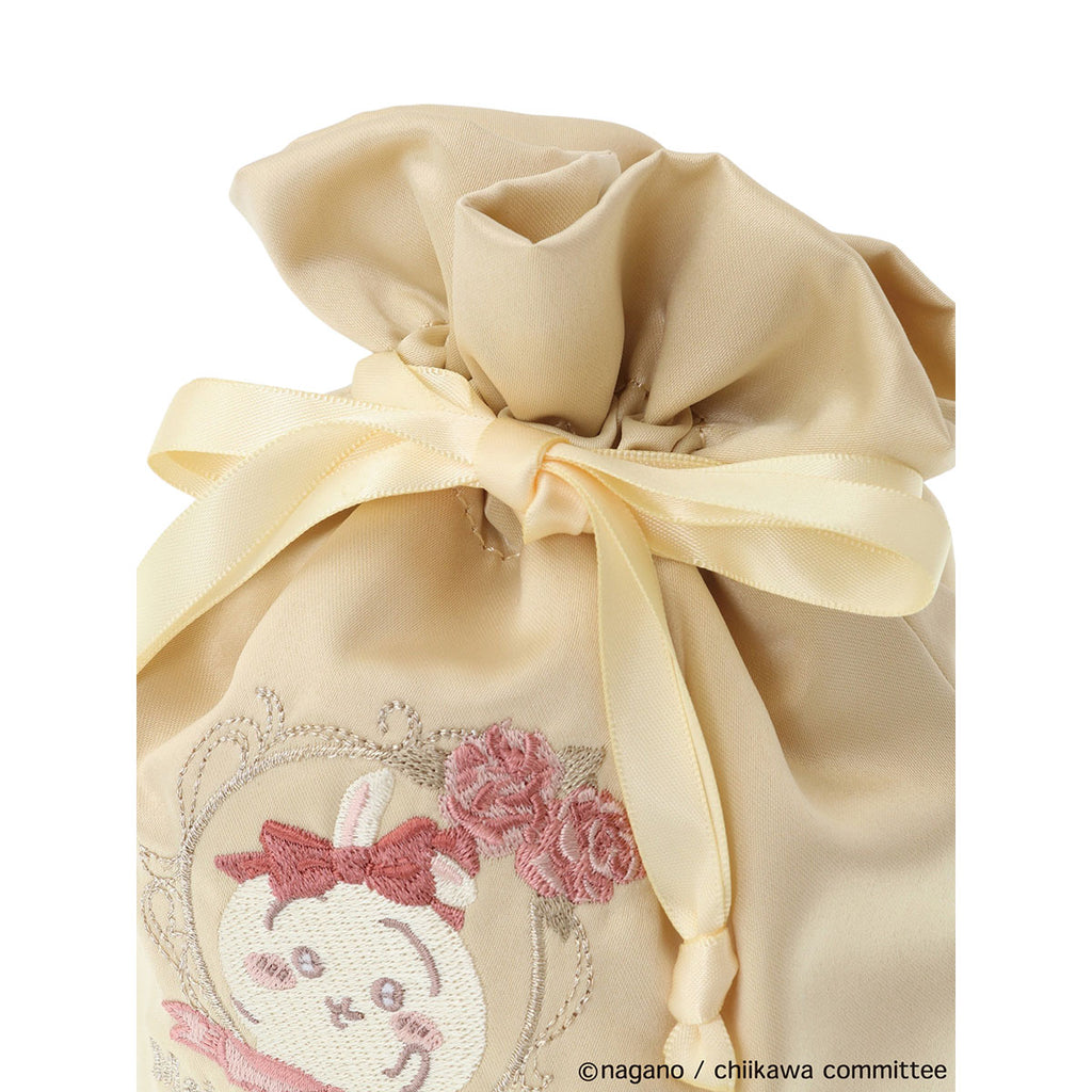 Chiikawa Maison de FLEUR embroidery drawstring (rabbit)