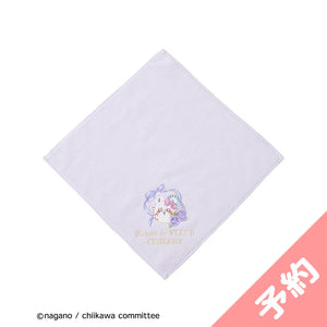 【예약】치이카와 Maison de Fleur 자수 타월 손수건 (모몽가[의 뜻