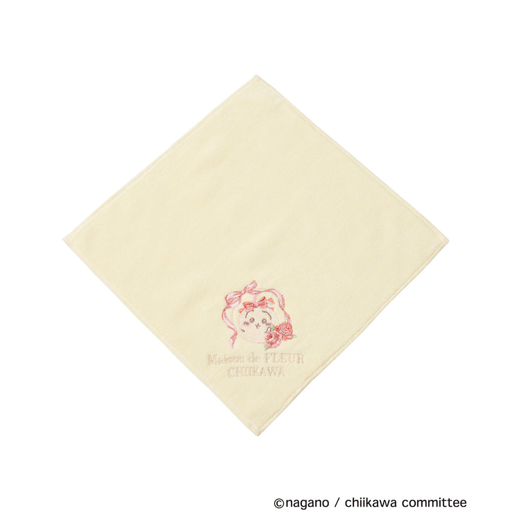 Chiikawa Maison de FLEUR embroidery handkerchief (rabbit)