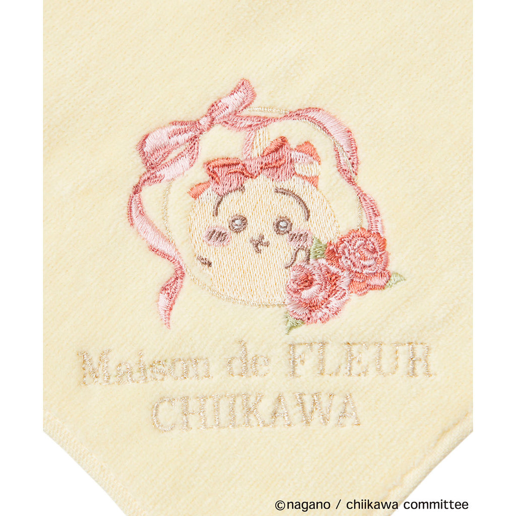 Chiikawa Maison de FLEUR embroidery handkerchief (rabbit)