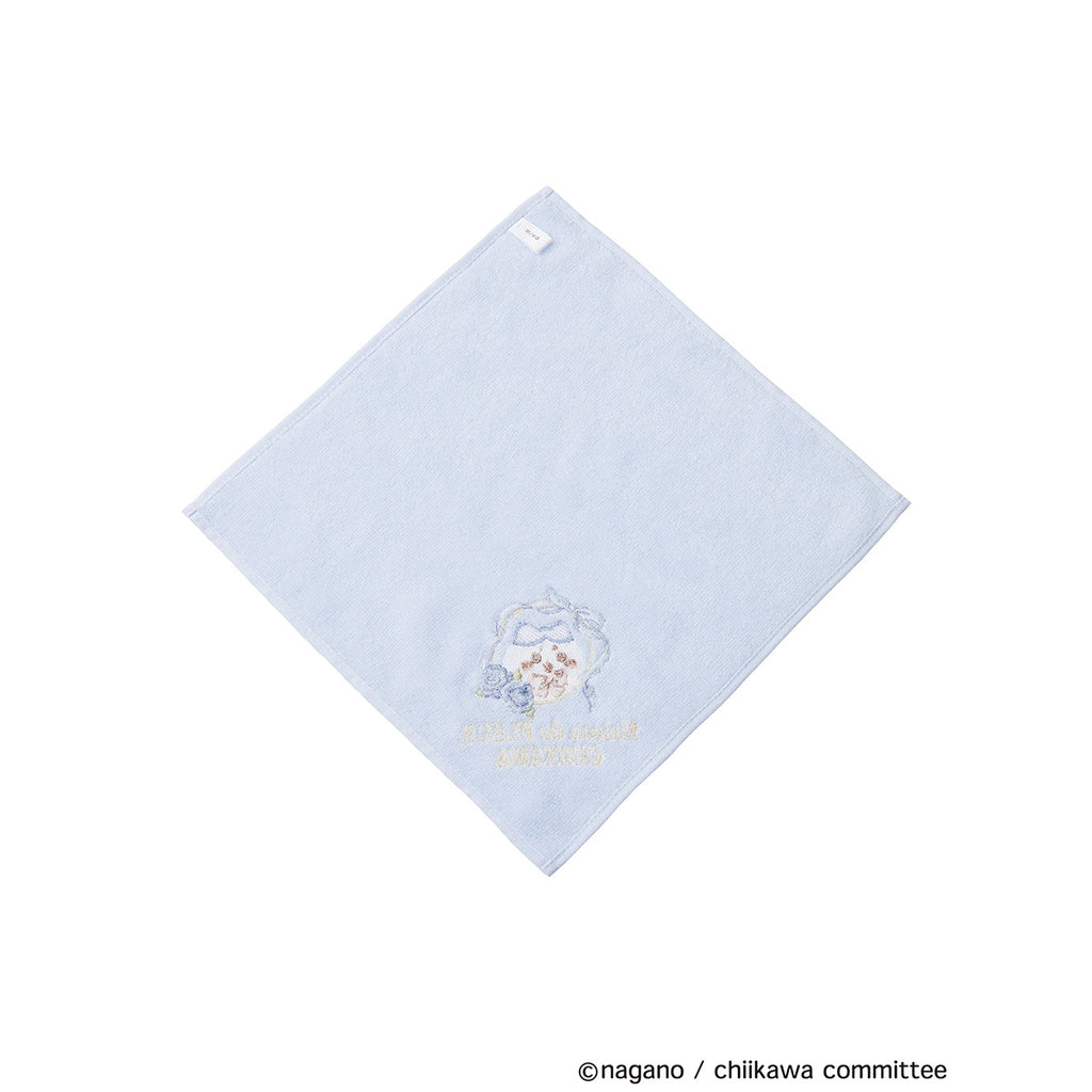 Chiikawa Maison de Fleur embroidery towel handkerchief (Hachiware）