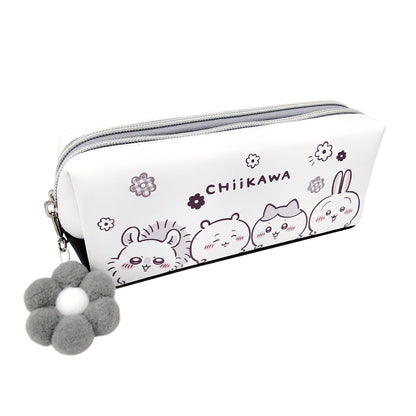 Chiikawa Anime "Chiikawa" Double Zipper Pencil Case (White)