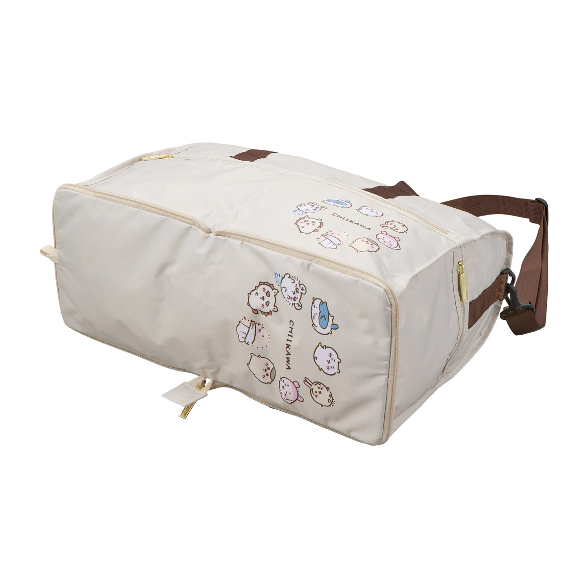 ちいかわ 折り畳みボストンバッグ（ベージュサークル） | ちいかわ