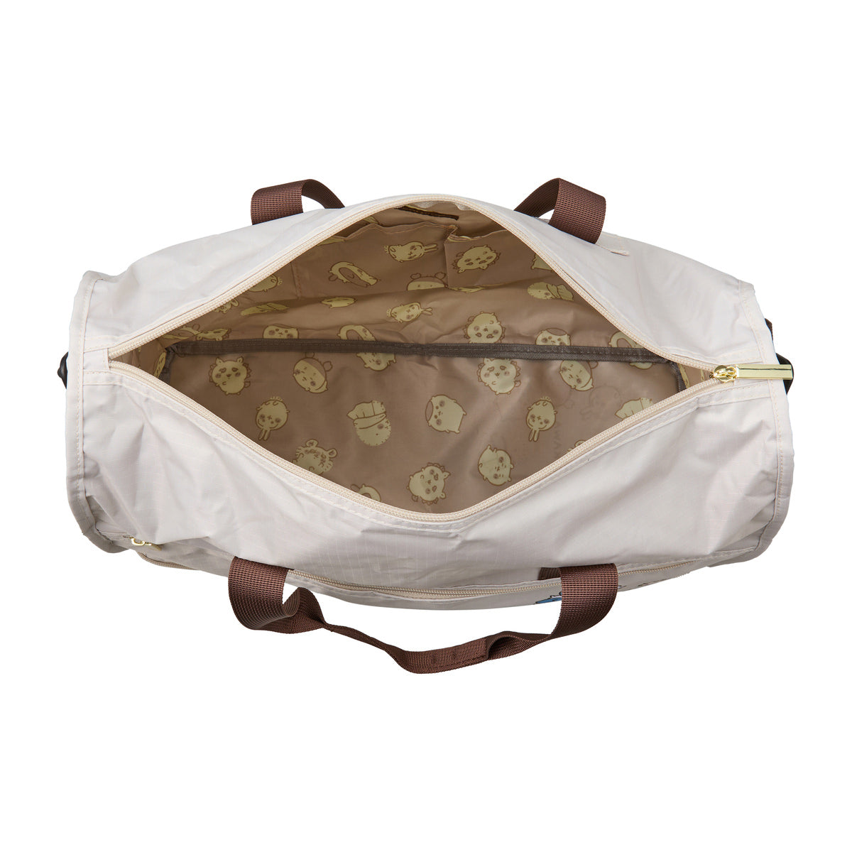 ちいかわ 折り畳みボストンバッグ（ベージュサークル） | ちいかわ