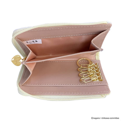 치이카와 애니메이션 "치이카와" L자 지퍼 코인 & 키 케이스 (토끼)