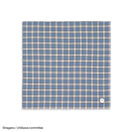 Chiikawa Fabric Handkerchief (Tartan Check B Beige)