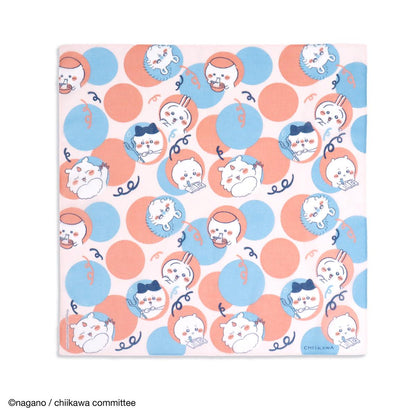 Chiikawa Handkerchief (Dots Pink)