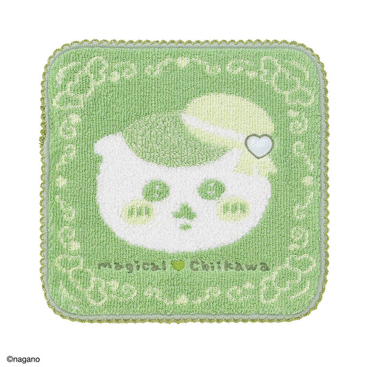 Chiikawa Handkerchief Towel (Small One Green)