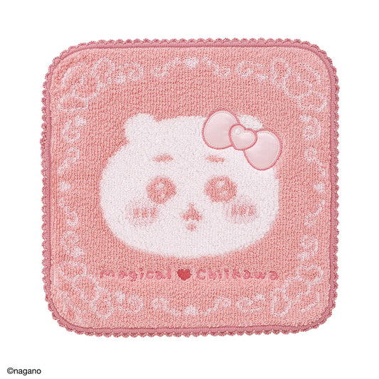 Chiikawa Handkerchief Towel (Small One Pink)