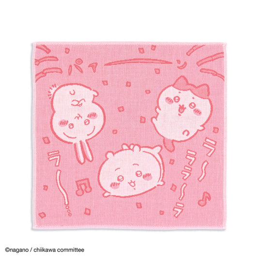 Chiikawa Gauze Wash Towel (Friendly Pink)