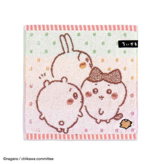 Chiikawa Towel Handkerchief (Friends Pink)