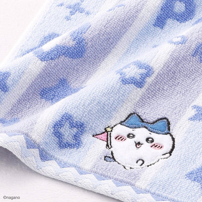 ちいかわ ちいかわパーク ストライプ ミニタオルハンカチ（ブルー）