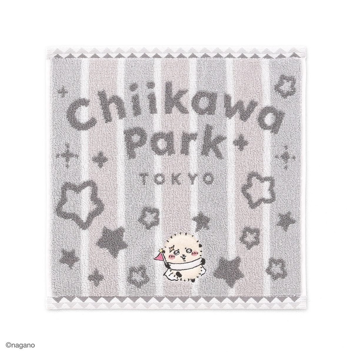 吉伊卡哇乐园 条纹 ミニ手帕 (灰色)