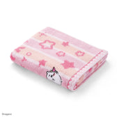 Chiikawa Park Stripe Face Towel (Pink)