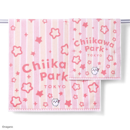 吉伊卡哇乐园 条纹面巾 (粉色)