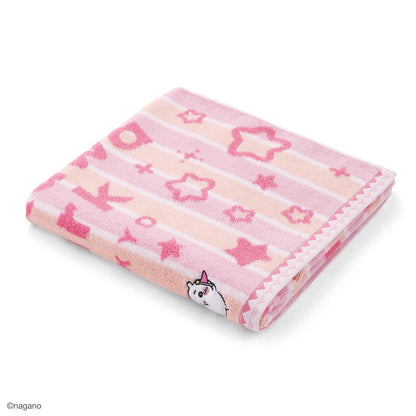 ちいかわ ちいかわパーク ストライプ バスタオル（ピンク）