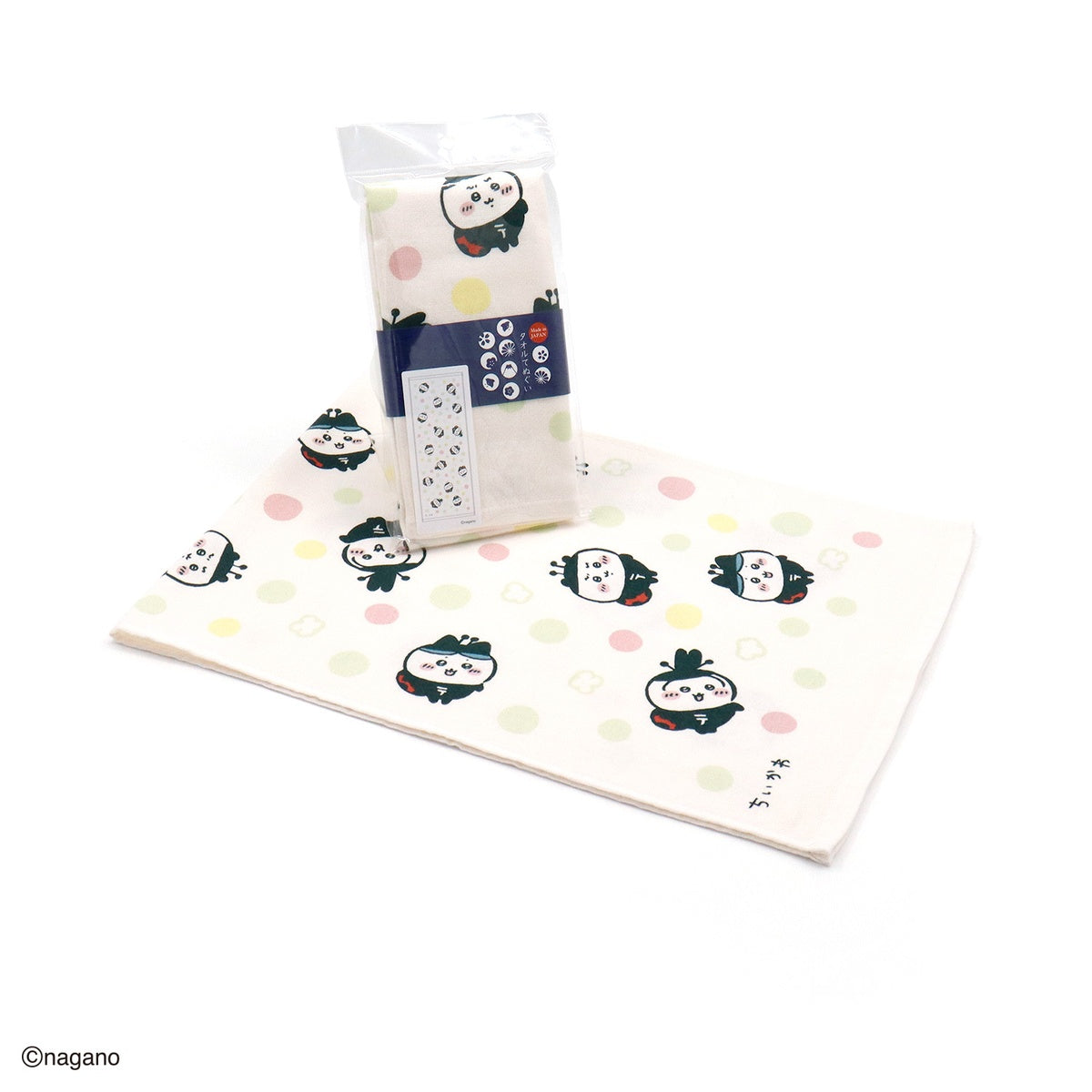 Chiikawa Tenugui Towel (Ladybug / Green)
