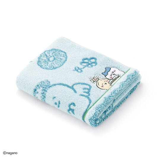Chiikawa Donuts Face Towel (Blue)