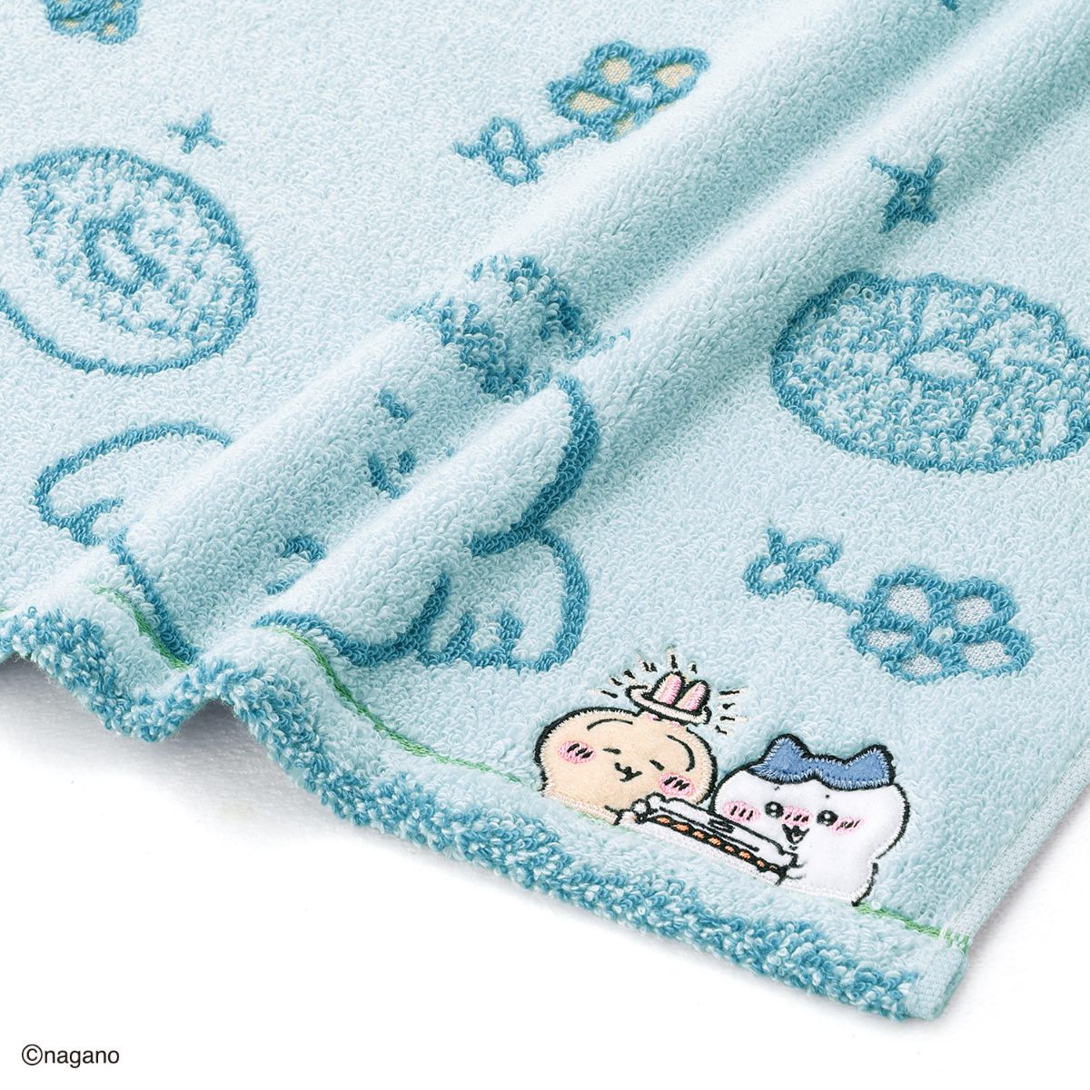 ちいかわ フェイスタオル（ドーナツ食べよ・ブルー）