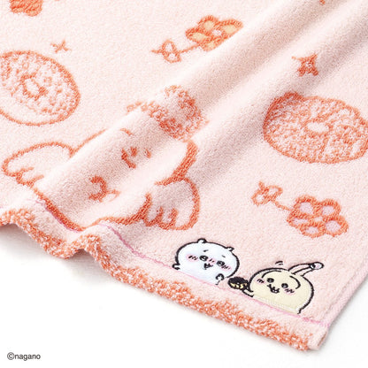 ちいかわ フェイスタオル（ドーナツ食べよ・ピンク）