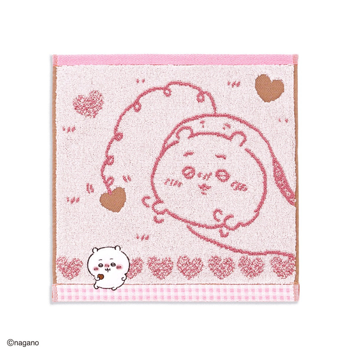 ちいかわ タオルハンカチ（チョコ・ピンク）