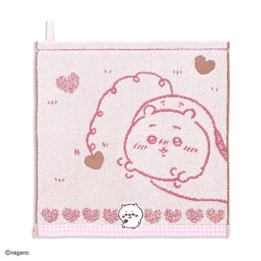 ちいかわ ループ付きウォッシュタオル（チョコ・ピンク）