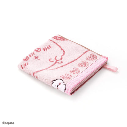 吉伊卡哇 挂环擦手巾 (巧克力・粉色)