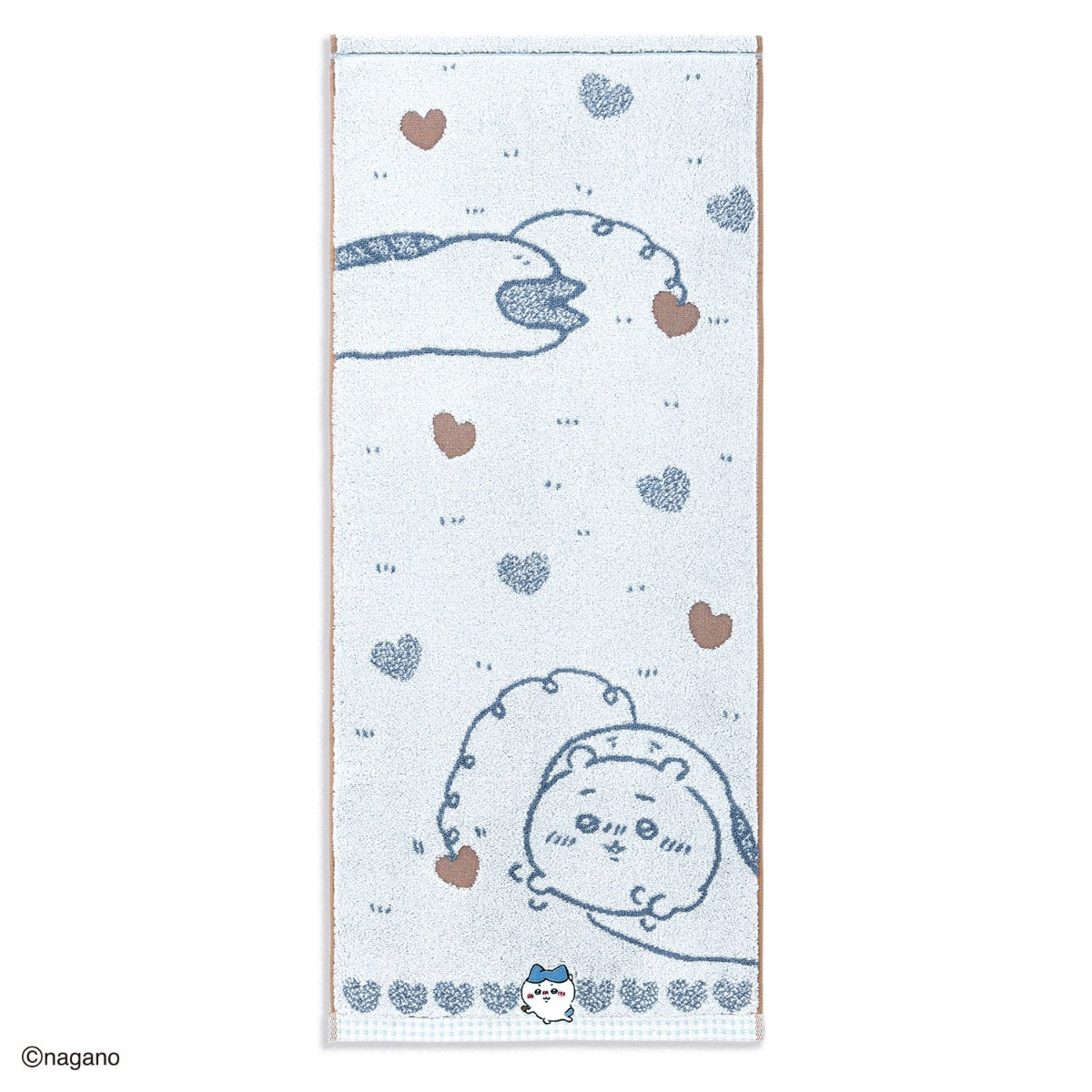 吉伊卡哇 面巾 (巧克力・蓝色)