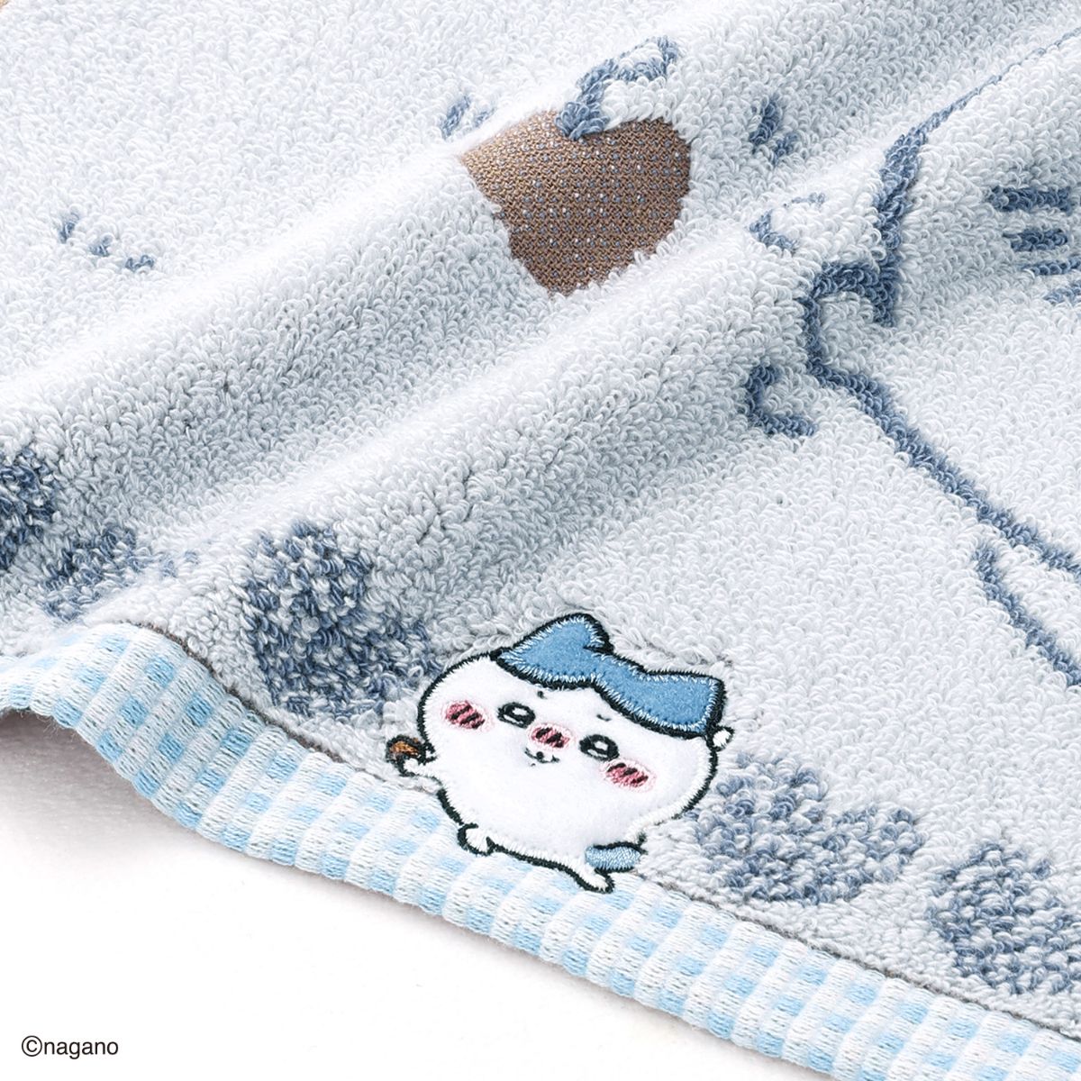 吉伊卡哇 面巾 (巧克力・蓝色)