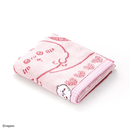 ちいかわ フェイスタオル（チョコ・ピンク）