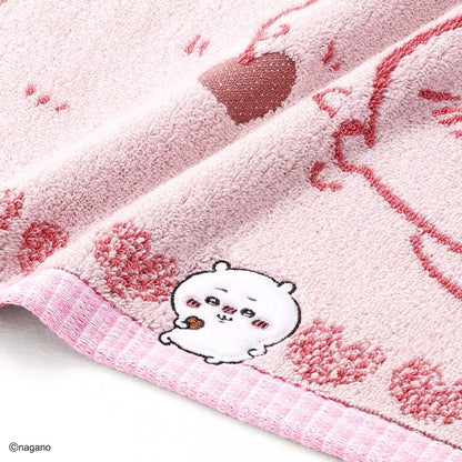 ちいかわ フェイスタオル（チョコ・ピンク）