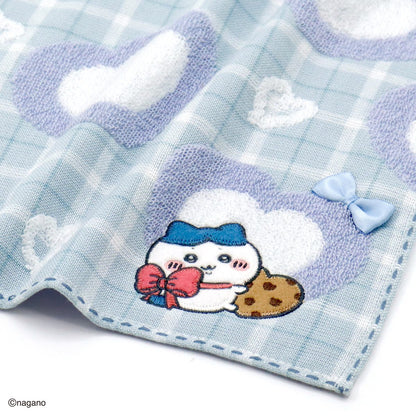 ちいかわ タオルハンカチ（チョコ＆クッキー ブルー）