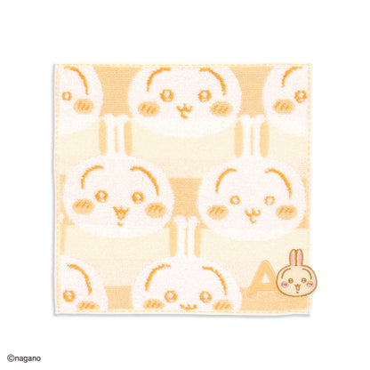 ちいかわ イニシャル タオルハンカチ（うさぎ）
