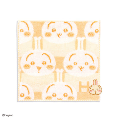 ちいかわ イニシャル タオルハンカチ（うさぎ）