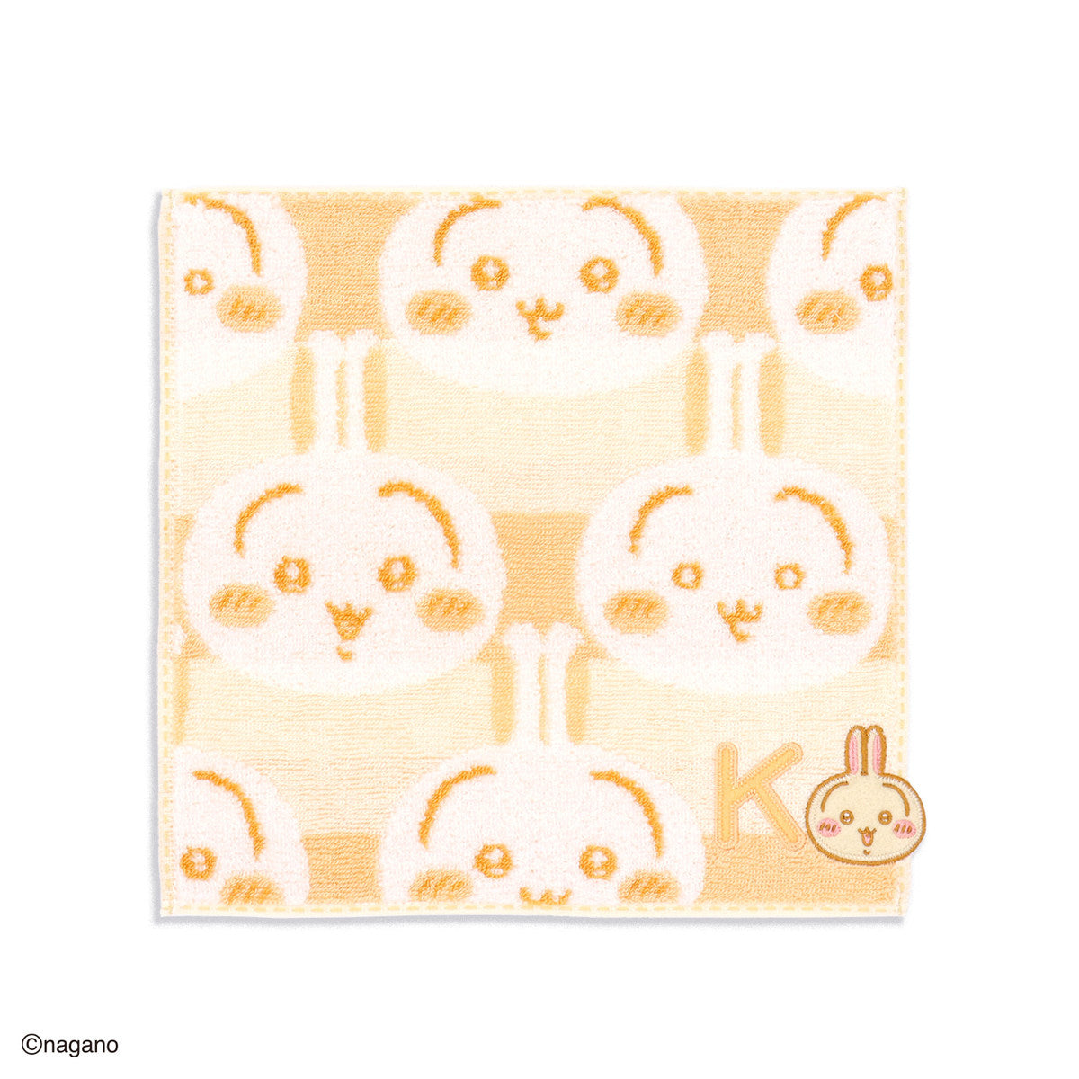 ちいかわ イニシャル タオルハンカチ（うさぎ）