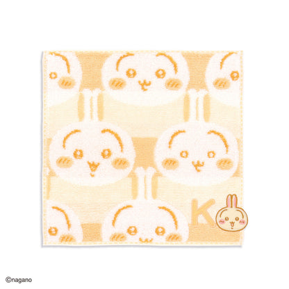 ちいかわ イニシャル タオルハンカチ（うさぎ）