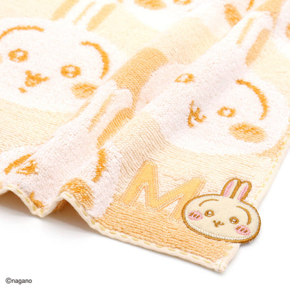 ちいかわ イニシャル タオルハンカチ（うさぎ）