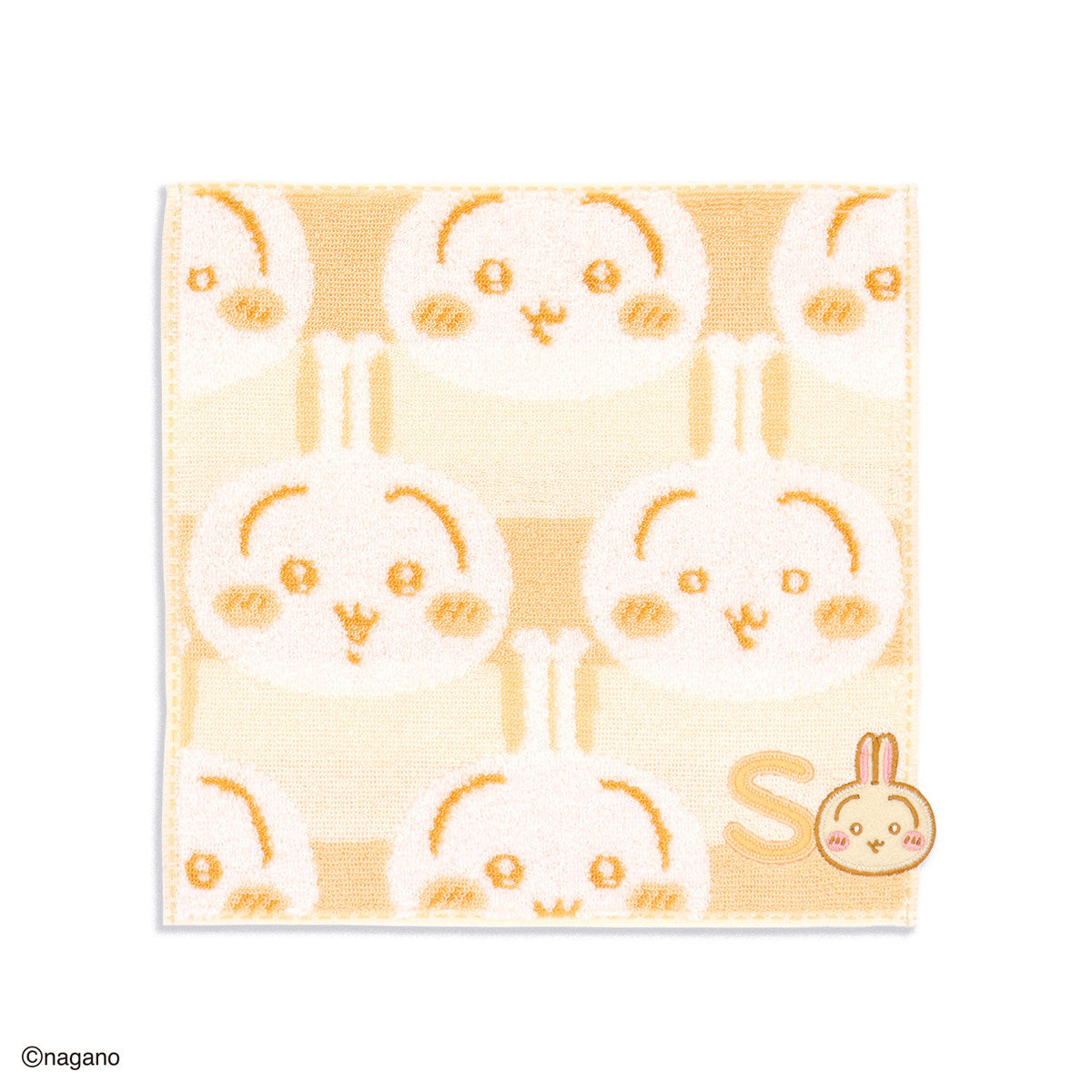ちいかわ イニシャル タオルハンカチ（うさぎ）