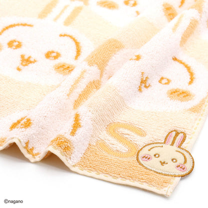 ちいかわ イニシャル タオルハンカチ（うさぎ）