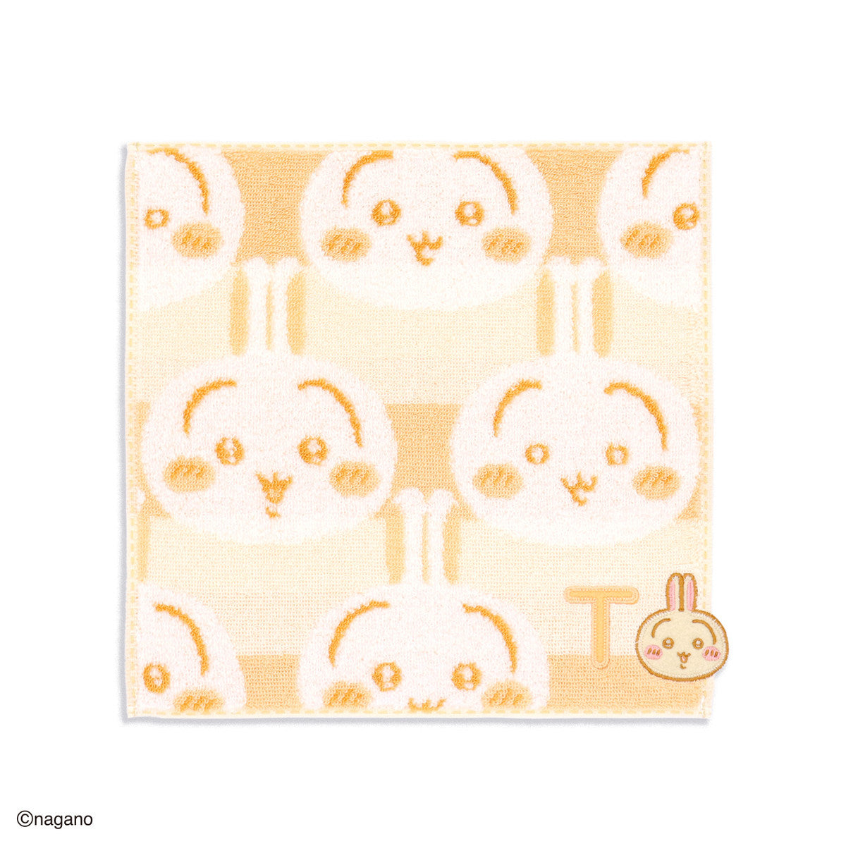 ちいかわ イニシャル タオルハンカチ（うさぎ）