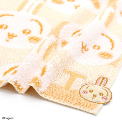 ちいかわ イニシャル タオルハンカチ（うさぎ）