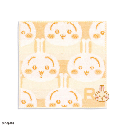 ちいかわ イニシャル タオルハンカチ（うさぎ）