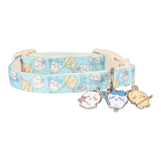 吉伊卡哇 小型犬用项圈 (图案款蓝色)