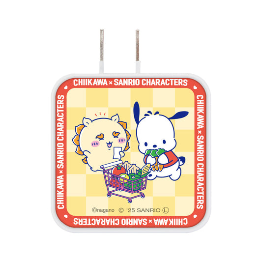 Chiikawa × Sanrio Characters USB/USB Type-C AC Adapter (Shisa & Pochacco)